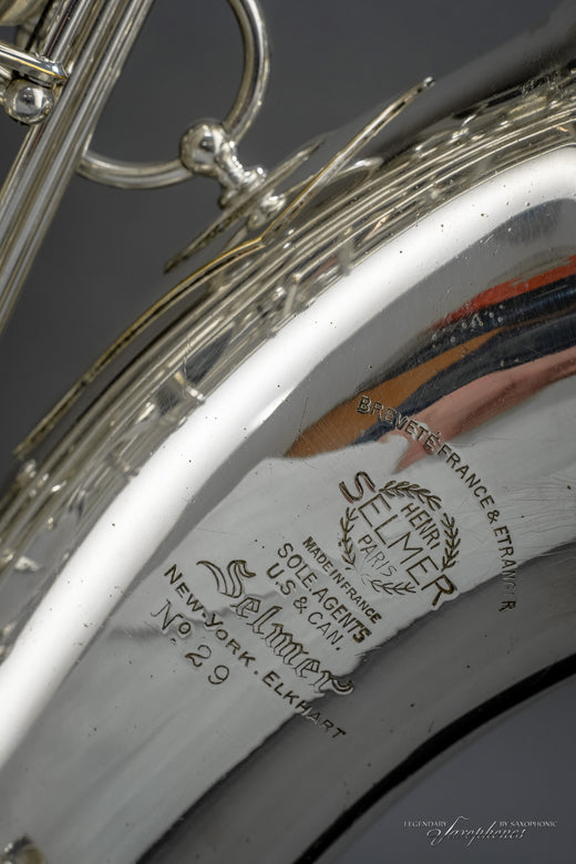 Très beau Saxophone Ténor SELMER Balanced Action (1941), n°298XX, argenté