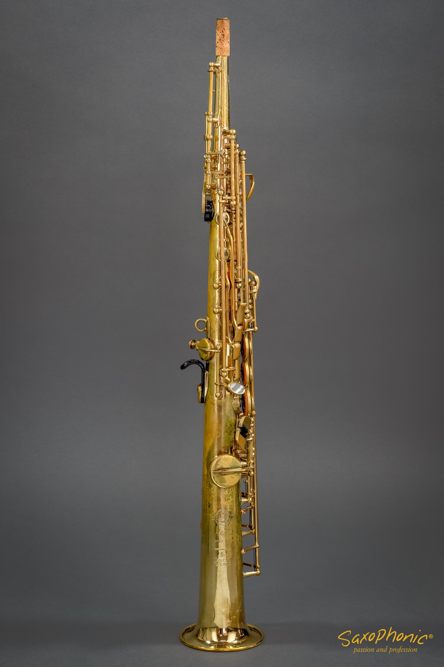 Rare SELMER Soprano Saxophone Super Action 80 Serie II (1989), N° 4238XX, silver plated