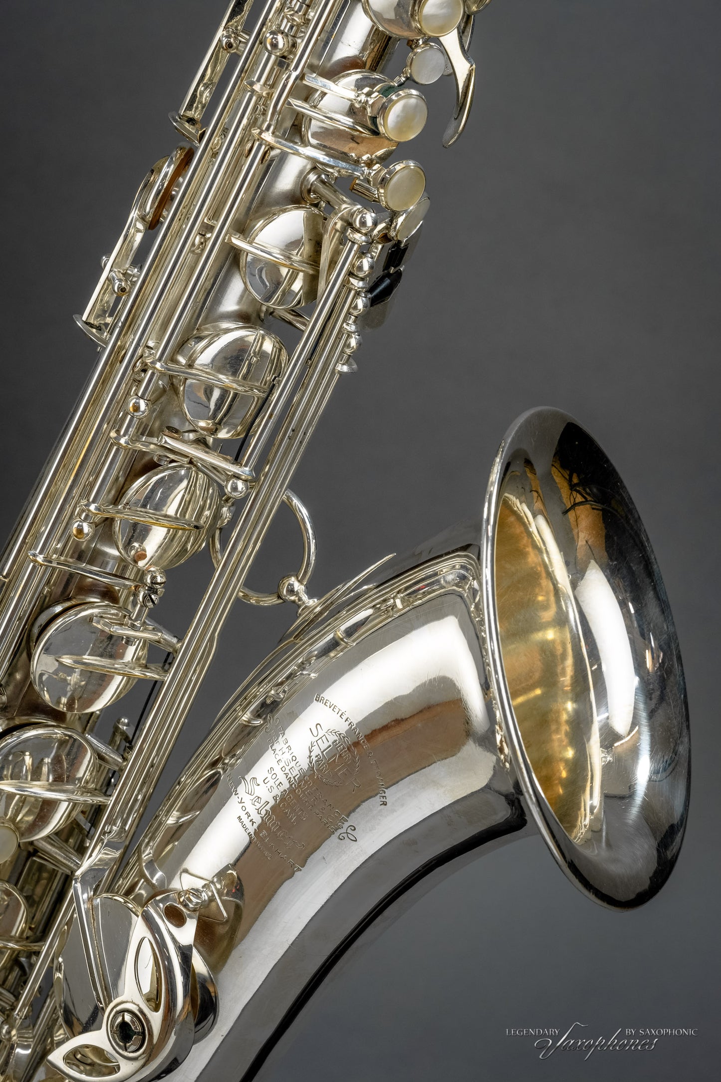 Tenor Saxophone SELMER Super Balanced Action (SBA, 1948), n°356XX, silver plated
