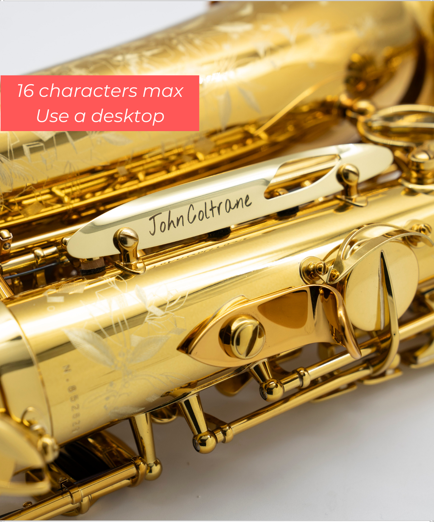 Customization of your saxophone guard