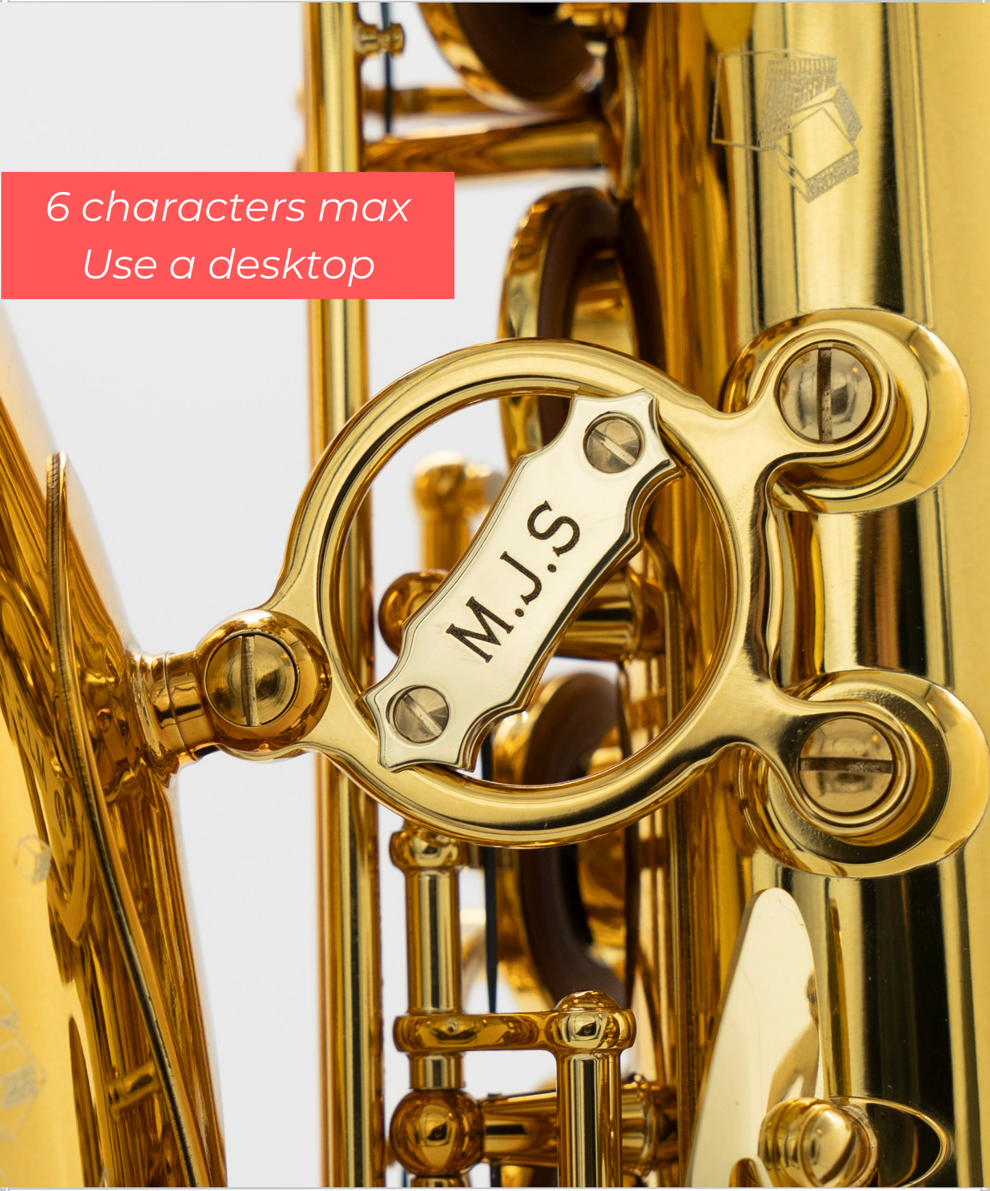 Customization of your saxophone plate