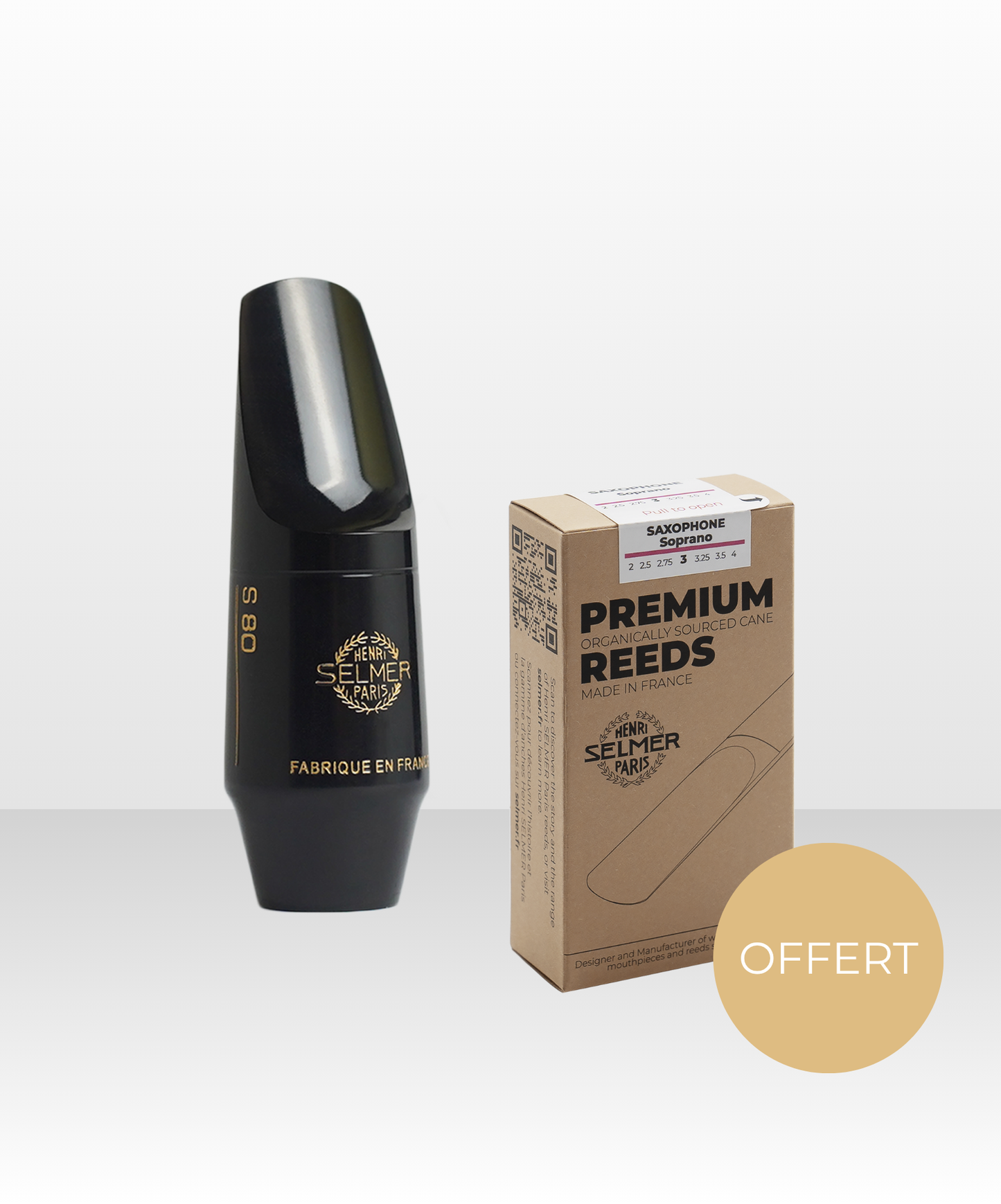Soprano Saxophone Pack - Mouthpiece + Reeds