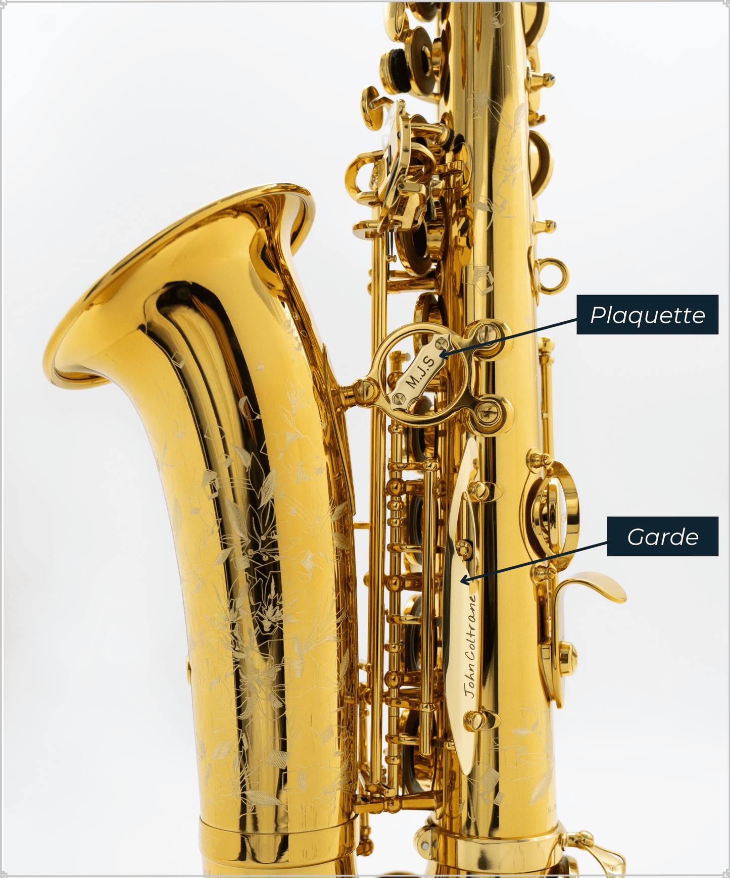 Customization of your saxophone plate