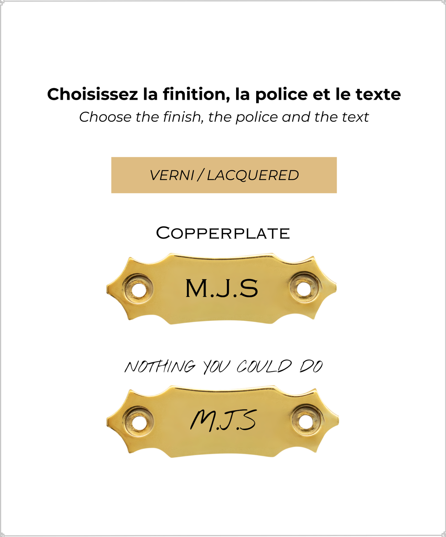 Customization of your saxophone plate