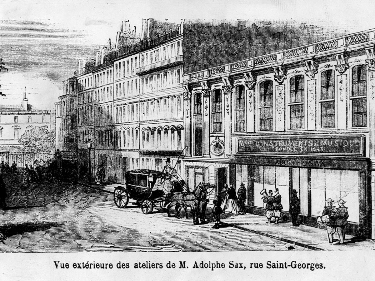Adolphe Sax moves to Paris