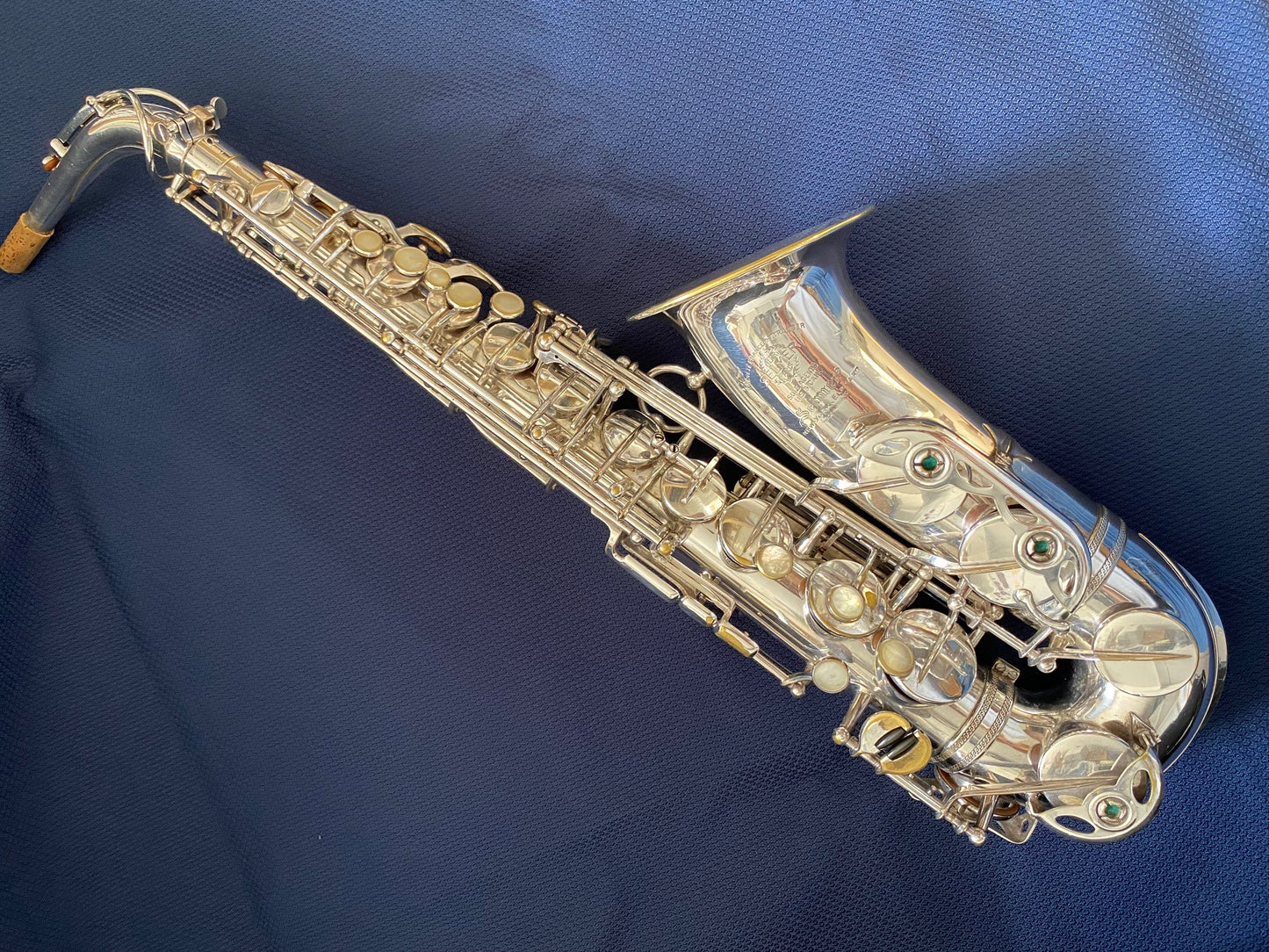 Alto Saxophone SELMER Super Balanced Action (SBA, 1950), n°47XXX, silver plated