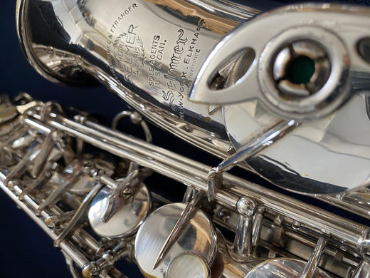 Saxophone Alto SELMER Super Balanced Action (SBA, 1950), n°47XXX, argenté