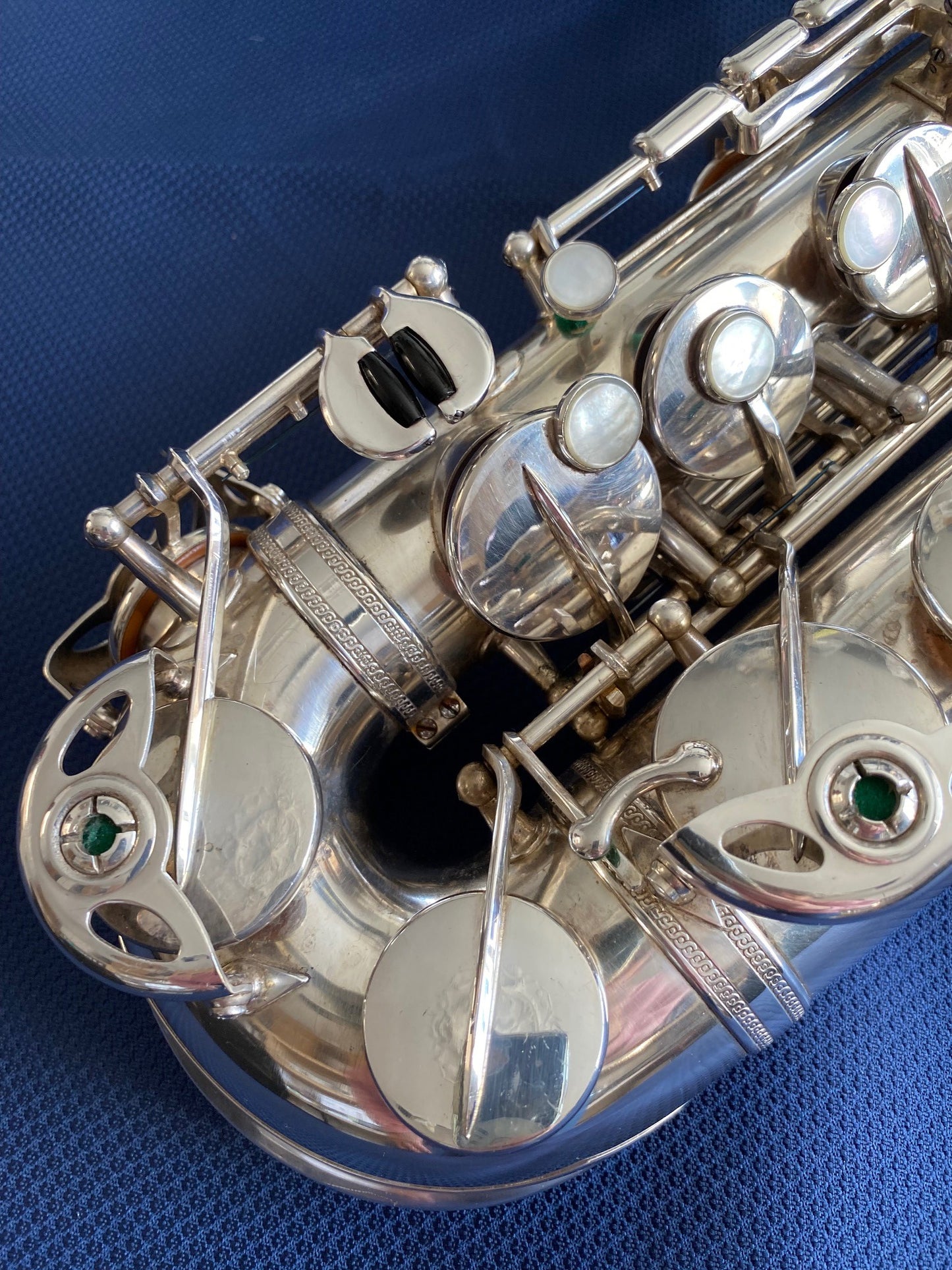 Alto Saxophone SELMER Super Balanced Action (SBA, 1948-49), n°42XXX, silver plated
