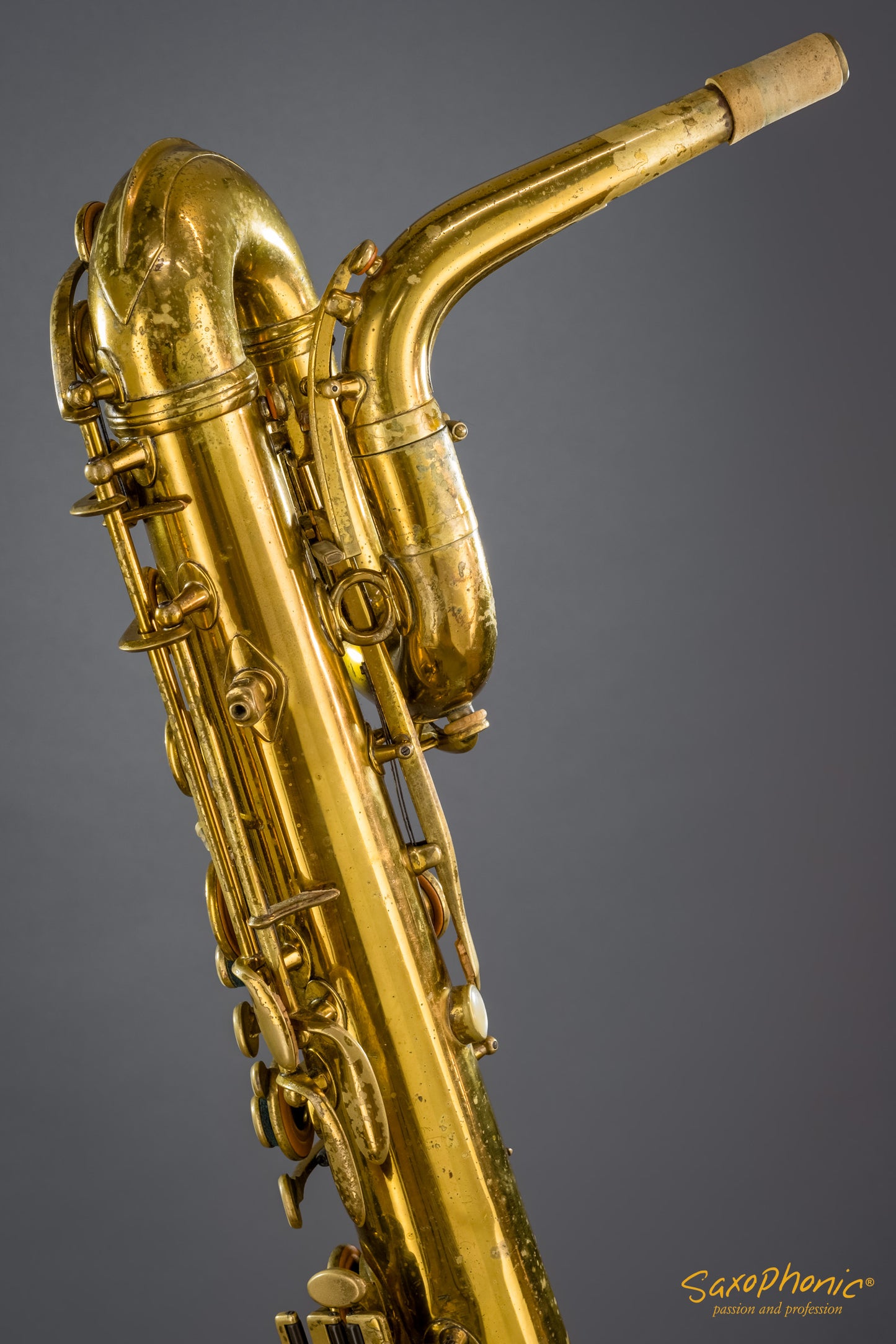 Adolphe Sax Baritone Saxophone (1933) made by Henri SELMER Paris, n°778, lacquered