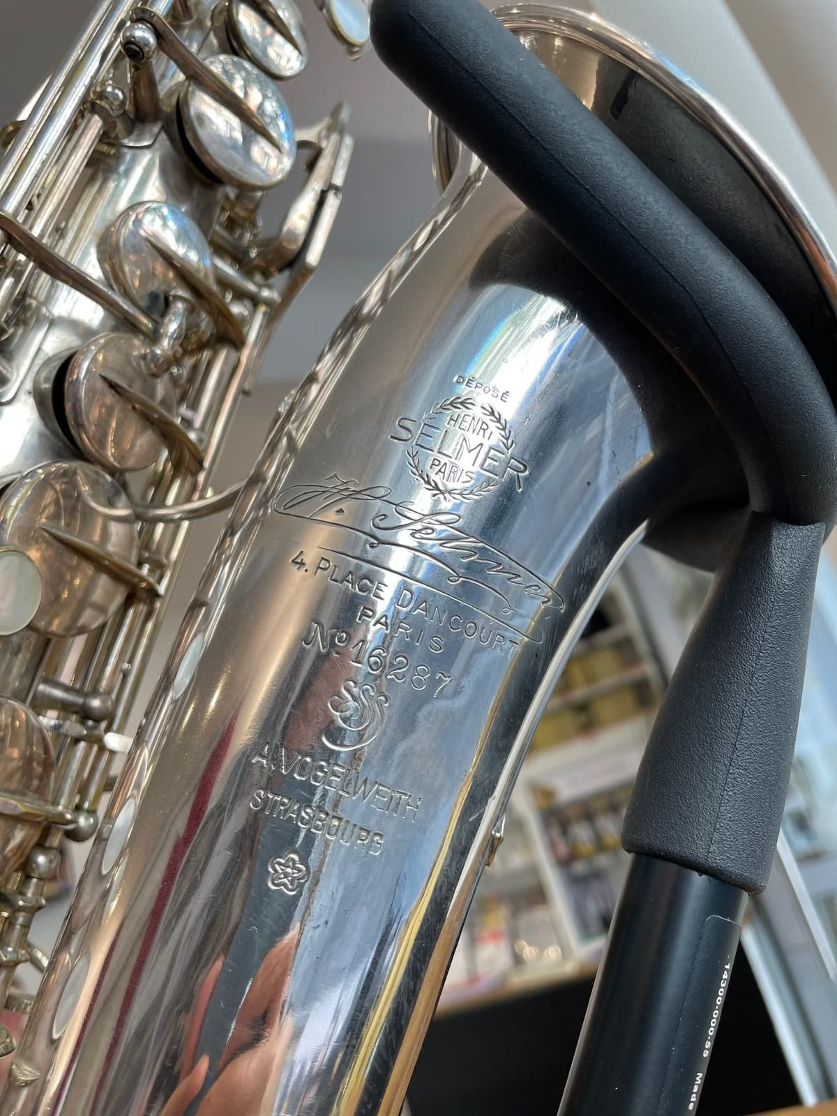 Saxophone SELMER Alto Super Cigar Cutter (1932), N°162XX, argenté