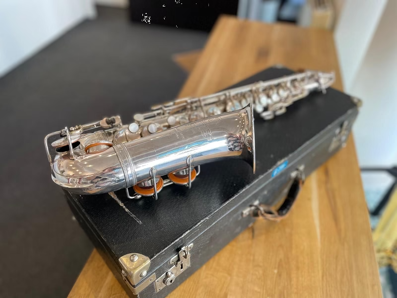 Saxophone SELMER Alto Super Cigar Cutter (1932), N°162XX, argenté