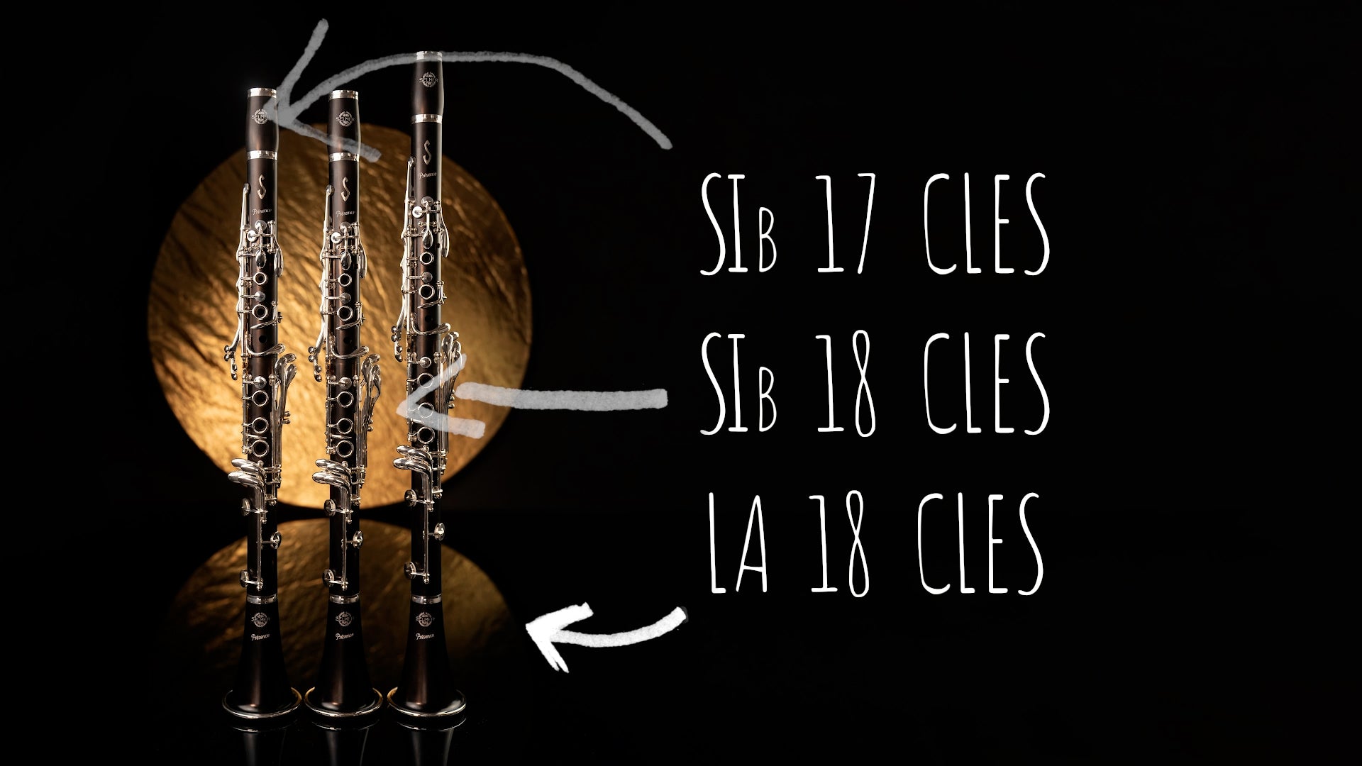 Charger la vidéo : {&quot;type&quot;:&quot;root&quot;,&quot;children&quot;:[{&quot;type&quot;:&quot;paragraph&quot;,&quot;children&quot;:[{&quot;type&quot;:&quot;text&quot;,&quot;value&quot;:&quot;La clarinette Présence incarne&quot;},{&quot;type&quot;:&quot;text&quot;,&quot;value&quot;:&quot; l&#39;instrument \&quot;universel\&quot;&quot;,&quot;bold&quot;:true},{&quot;type&quot;:&quot;text&quot;,&quot;value&quot;:&quot; par excellence. &quot;}]},{&quot;type&quot;:&quot;paragraph&quot;,&quot;children&quot;:[{&quot;type&quot;:&quot;text&quot;,&quot;value&quot;:&quot;Aujourd’hui, Henri SELMER Paris l’améliore encore avec un&quot;},{&quot;type&quot;:&quot;text&quot;,&quot;value&quot;:&quot; pavillon redessiné et des viroles élargies &quot;,&quot;bold&quot;:true},{&quot;type&quot;:&quot;text&quot;,&quot;value&quot;:&quot;pour une meilleure homogénéité et résonance. Allégée pour plus de confort, elle est dotée de &quot;},{&quot;type&quot;:&quot;text&quot;,&quot;value&quot;:&quot;tampons en Gore-Tex®&quot;,&quot;bold&quot;:true},{&quot;type&quot;:&quot;text&quot;,&quot;value&quot;:&quot; et Valentino pour une précision et une durabilité accrues. Le bois de grenadille certifié FSC et le design raffiné témoignent du savoir-faire SELMER, tandis que le&quot;},{&quot;type&quot;:&quot;text&quot;,&quot;value&quot;:&quot; système EVOLUTION &quot;,&quot;bold&quot;:true},{&quot;type&quot;:&quot;text&quot;,&quot;value&quot;:&quot;(chemisage résine sur la partie supérieure du corps du haut) garantit une stabilité optimale et protège contre l&#39;humidité.&quot;}]},{&quot;type&quot;:&quot;paragraph&quot;,&quot;children&quot;:[{&quot;type&quot;:&quot;text&quot;,&quot;value&quot;:&quot;Deux barils de nouvelle forme &quot;,&quot;bold&quot;:true},{&quot;type&quot;:&quot;text&quot;,&quot;value&quot;:&quot;sont fournis pour s’adapter à tous les contextes : 64.5 et 65.5mm. Le &quot;},{&quot;type&quot;:&quot;text&quot;,&quot;value&quot;:&quot;bec Echo&quot;,&quot;bold&quot;:true},{&quot;type&quot;:&quot;text&quot;,&quot;value&quot;:&quot;, haut de gamme des becs Henri SELMER Paris, équipe la nouvelle génération de clarinettes Présence. La clarinette Sib est fournie avec un &quot;},{&quot;type&quot;:&quot;text&quot;,&quot;value&quot;:&quot;nouvel étui&quot;,&quot;bold&quot;:true},{&quot;type&quot;:&quot;text&quot;,&quot;value&quot;:&quot; au design raffiné, avec pochette bec assortie.&quot;}]}]}