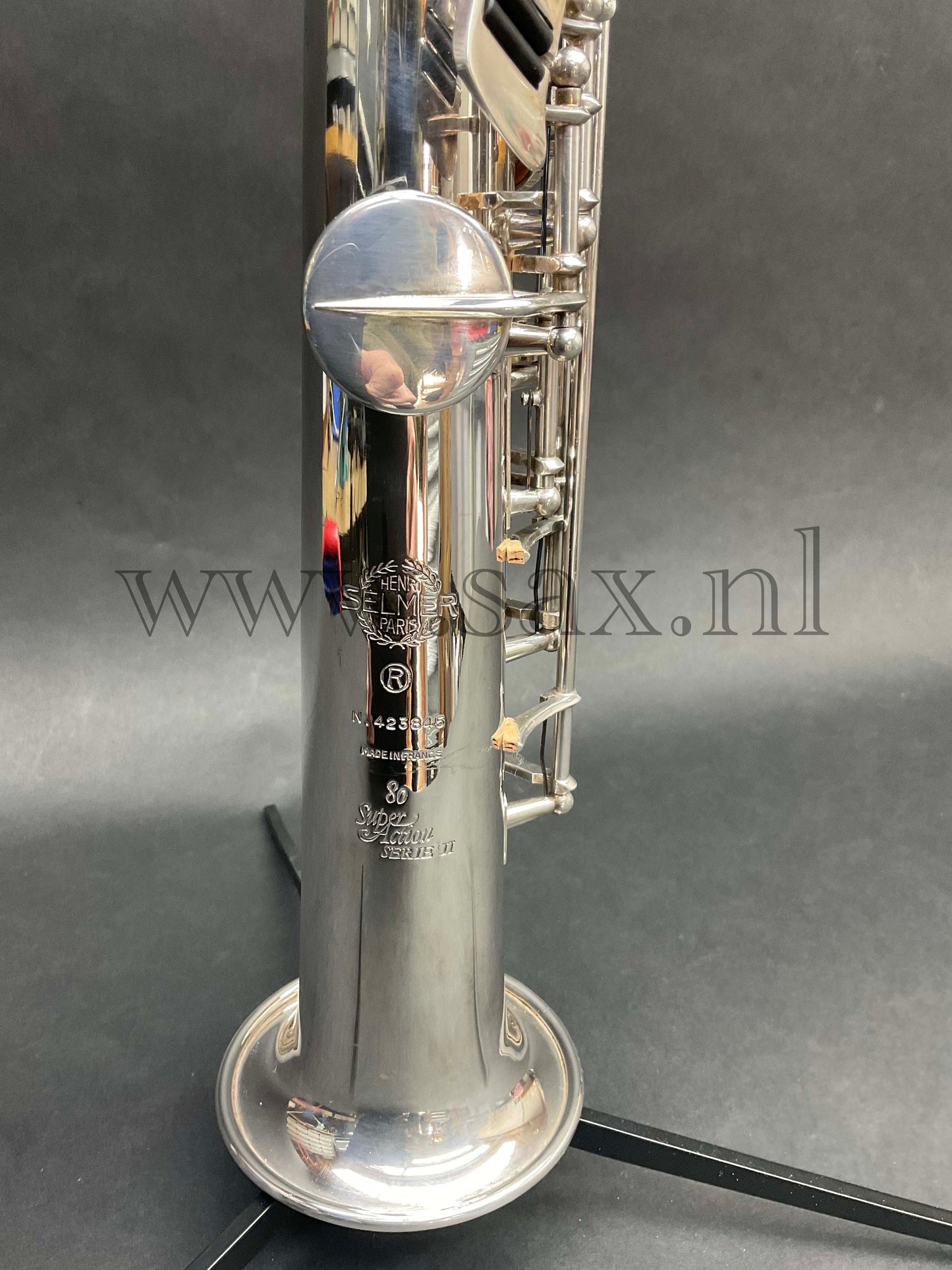 SELMER Soprano Saxophone Super Action 80 Serie II (1989), N° 4238XX, silver plated