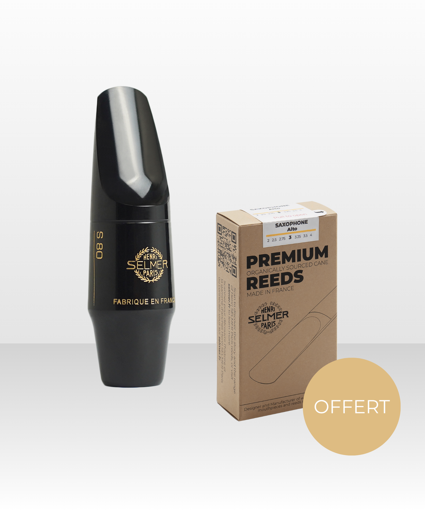 Alto Saxophone Pack - Mouthpiece + Reeds