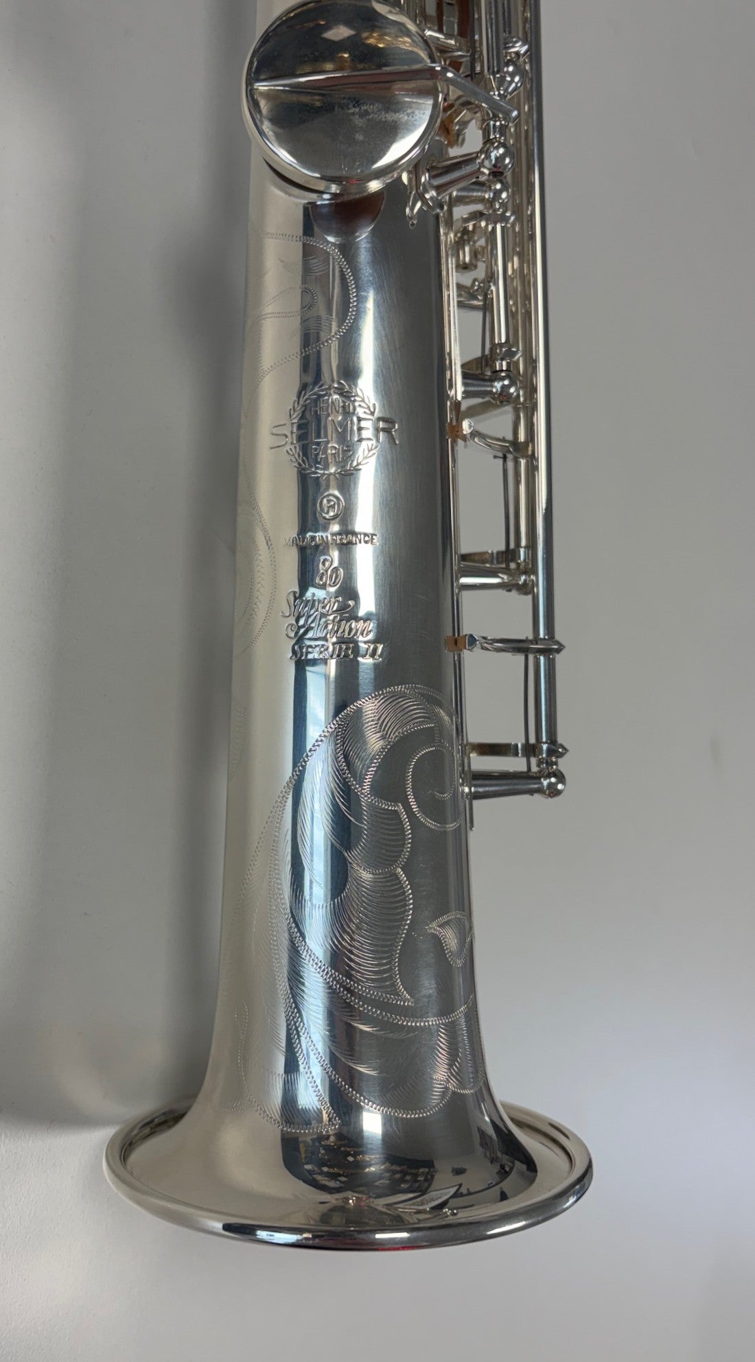 SELMER Soprano Saxophone Super Action 80 Serie II (2001), N° 613XXX, silver plated